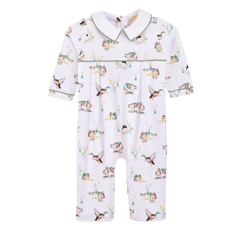 Baby Club Chic Duck Pond Playsuit w/Collar