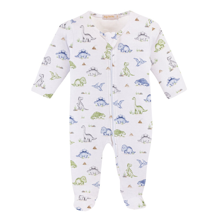 Baby Club Chic Cute Roars Zipped Footie