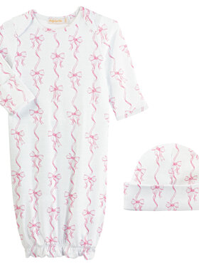 Baby Club Chic Coquette Bows Gown & Hat Set