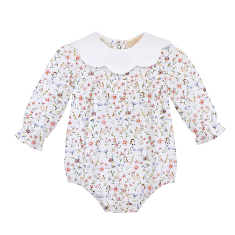 Baby Club Chic Bloomie Friends Bubble w/Scallop Collar
