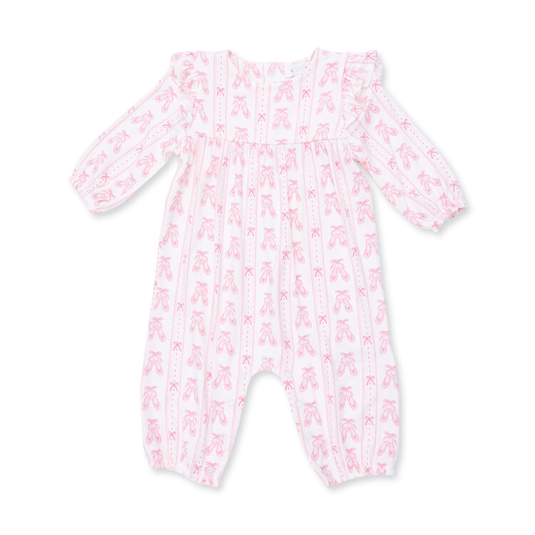 Angel Dear Ballet Shoes Ruffle Romper