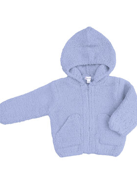 Angel Dear Chenille Hooded Jacket Dusty Blue