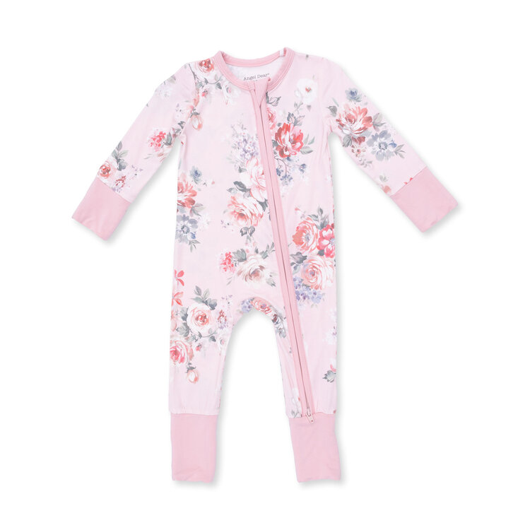 Angel Dear Painterly Rose Bouquets Convertible Romper