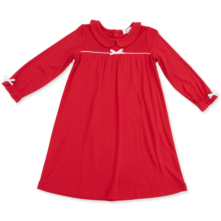 Angel Dear Ribbon Red LS Gown w/Collar