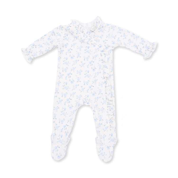 Angel Dear Rose Briar Kimono Ruffle Footie