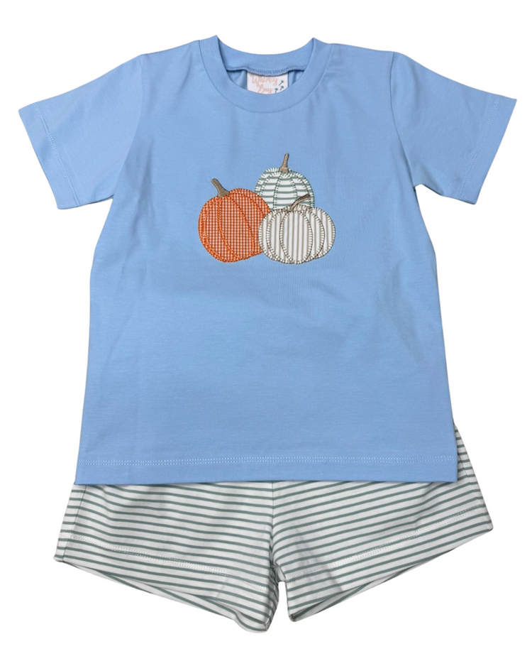 Whimsy Bay Peter Pumpkin Short Set