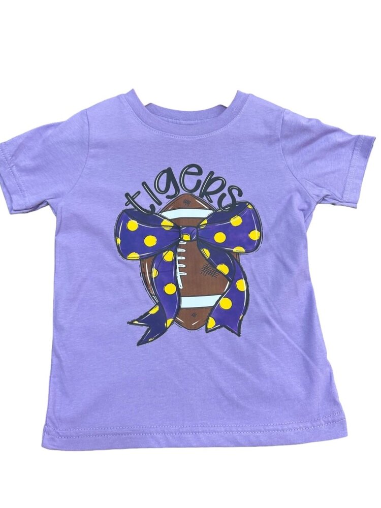 Ntrl Co Tigers Football Bow Tee