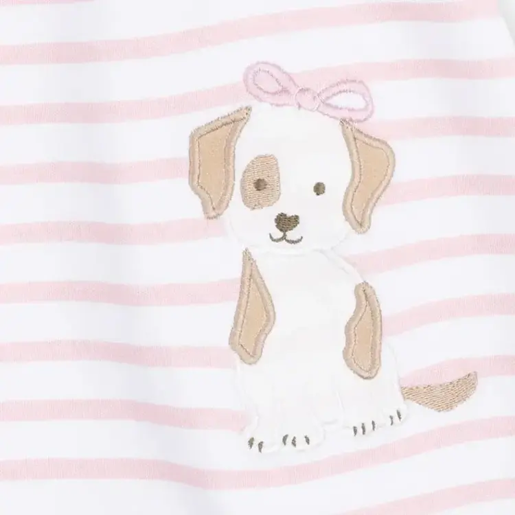 Angel Dear Stripe Puppy LS Dress