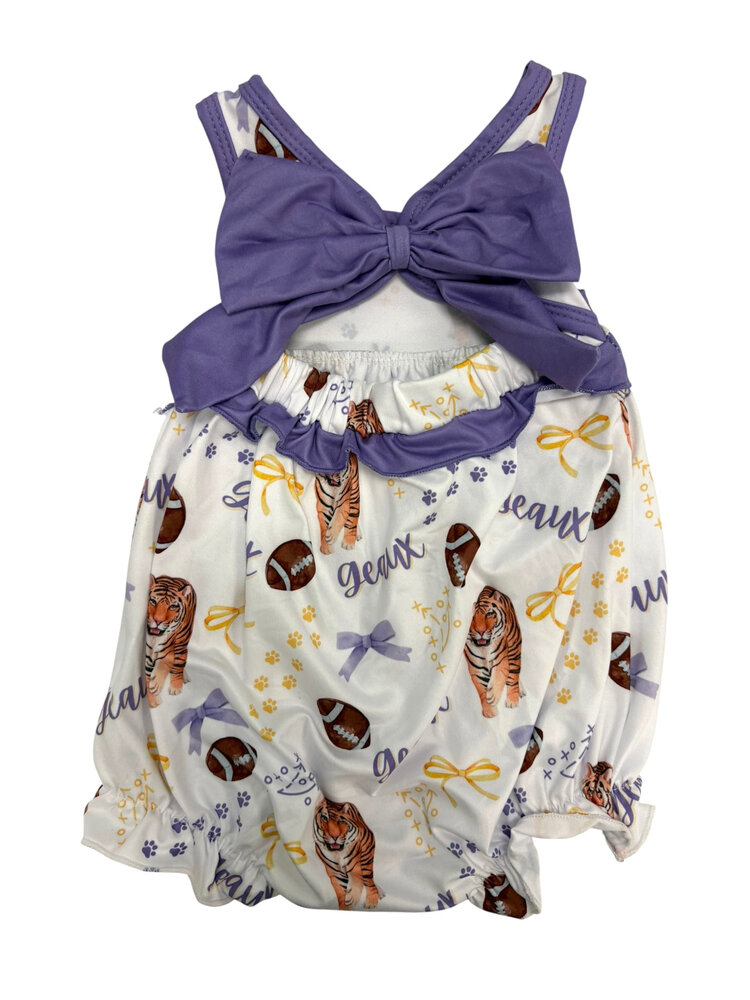 Delta Jax Geaux Tiger Bow Back Bubble