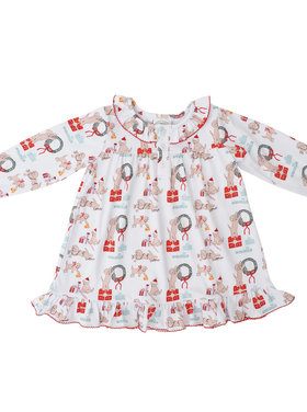 Cypress Row Santa Paws Louise Lounge Dress