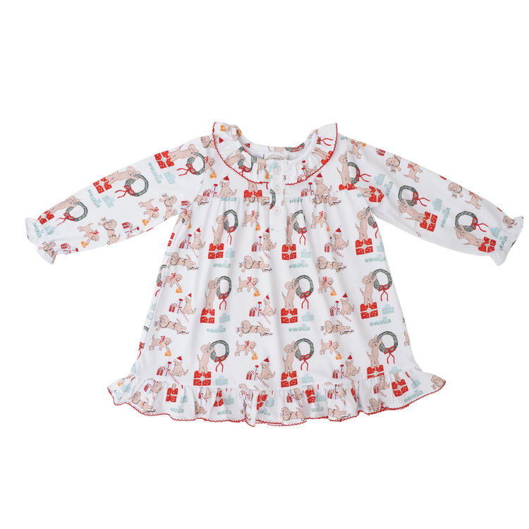 Cypress Row Santa Paws Louise Lounge Dress
