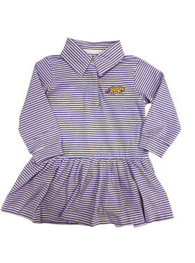 LuLu BeBe LSU Tiger Stripe Polo Dress