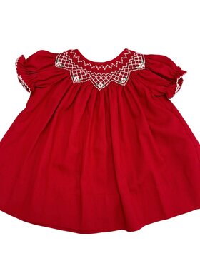 LuLu BeBe Emma Christmas Smocked Dress