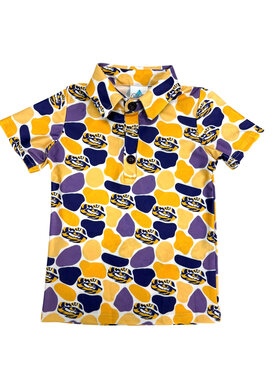 Delta Jax Tiger Eye Camo Polo