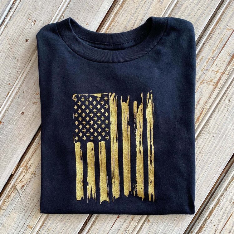Nola Merchantile Saints Flag Tee