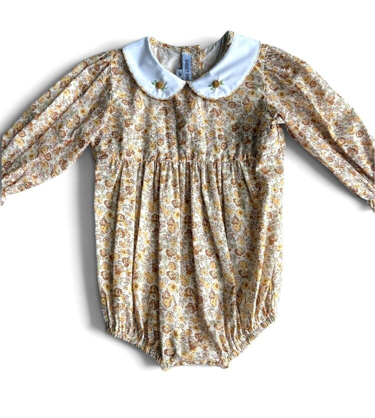 Sweet Dreams Yellow Floral Bubble w/ Rosebud