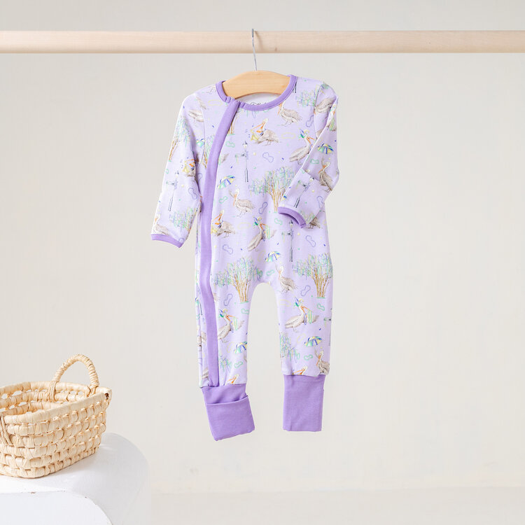Nola Tawk Feathers & Floats Zip Up Pajama