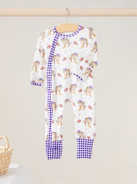 Nola Tawk Kickoff in Louisiana Zip Up Pajama