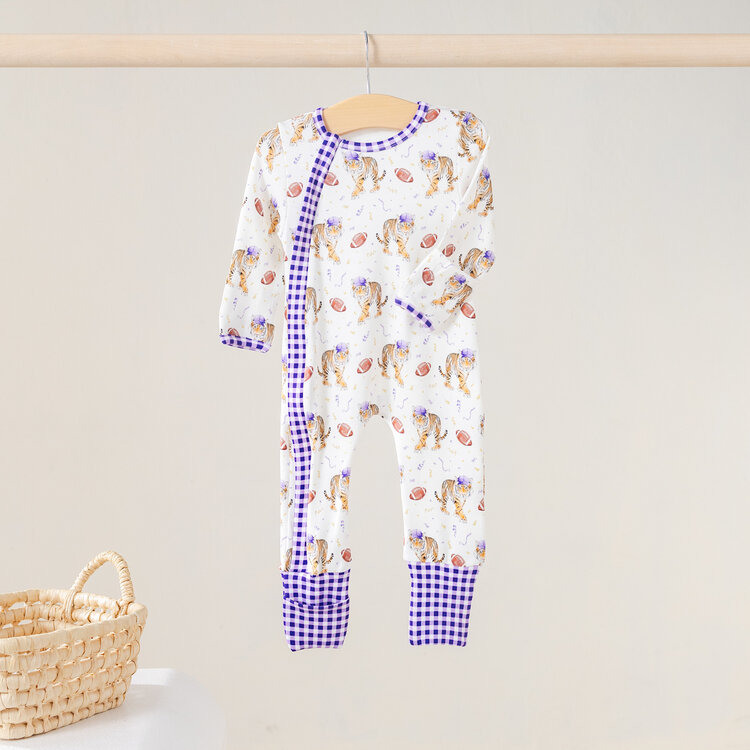 Nola Tawk Kickoff in Louisiana Zip Up Pajama