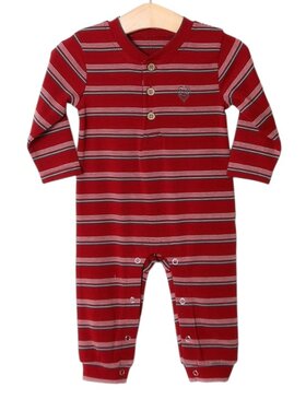 Millie Jay Easton Romper Burgundy & Grey
