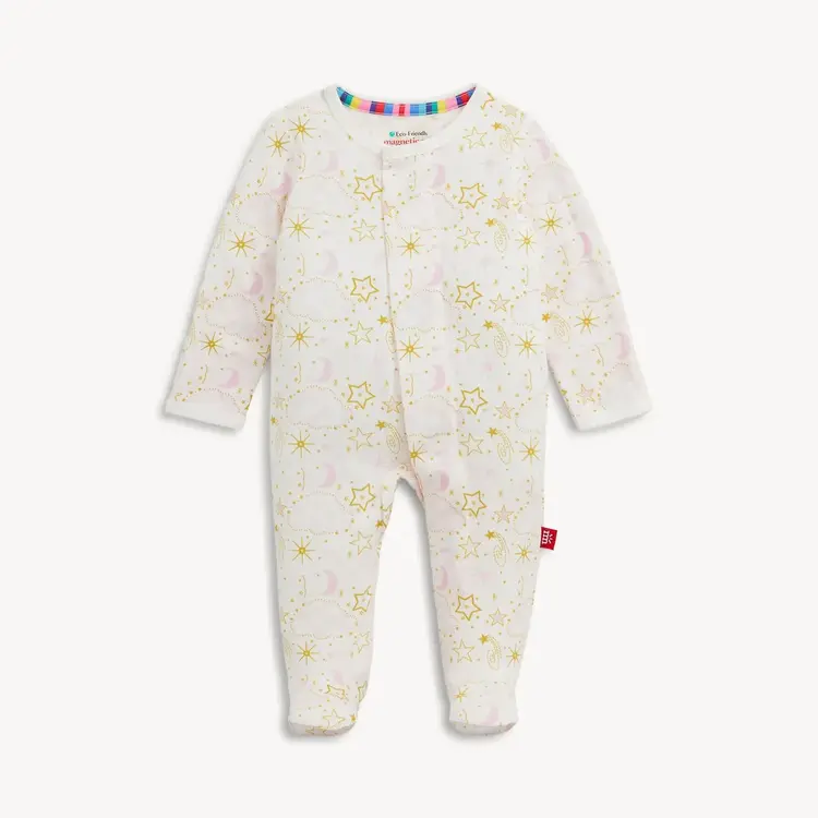 Magnetic Me Star Signs Pink Modal Footie