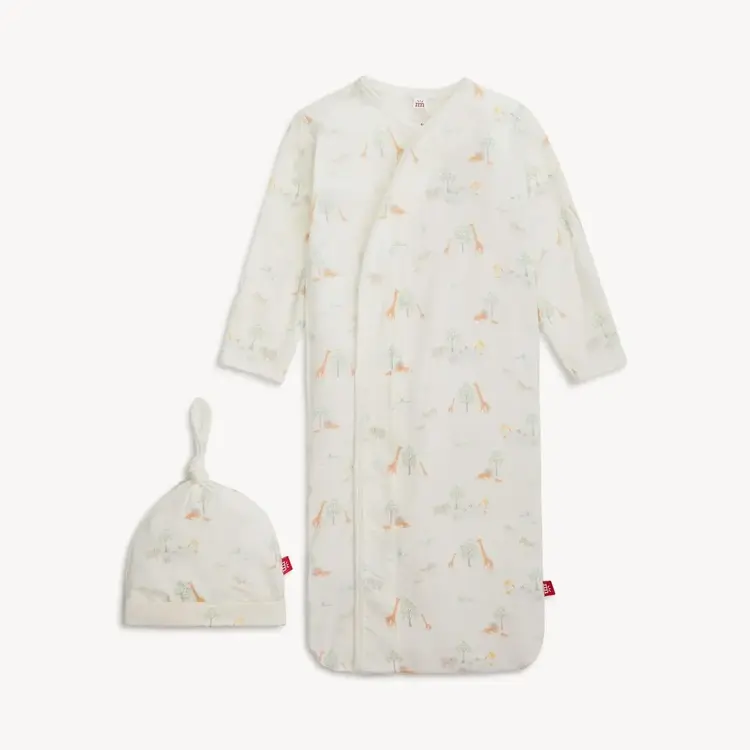Magnetic Me White Serene Safari Gown & Hat Set