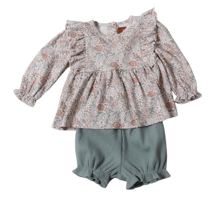 Millie Jay Faded Botanica Bloomer Set