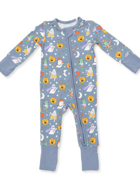 Angel Dear Halloween Monster Dress Up Blue Convertible Romper