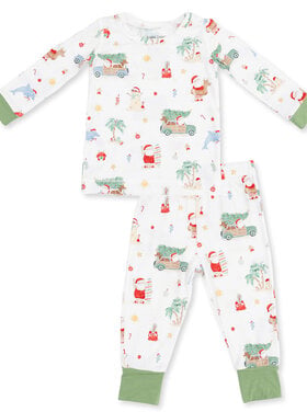 Angel Dear Beach Christmas LS Loungewear Set