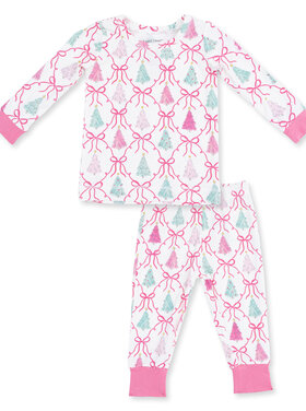 Angel Dear Bow Trellis LS Loungewear Set