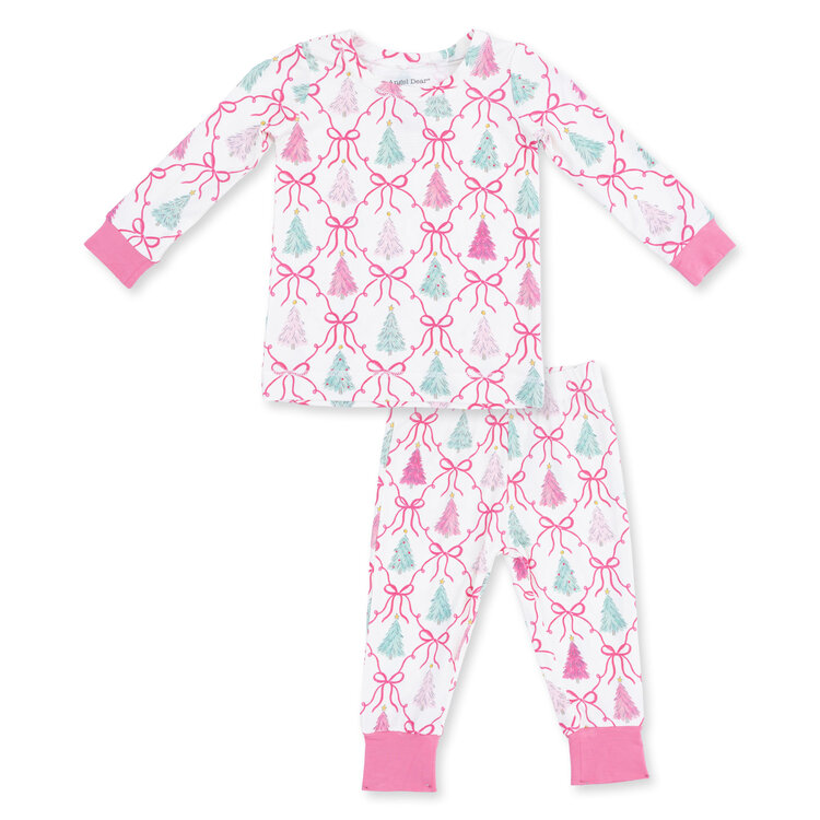 Angel Dear Bow Trellis LS Loungewear Set