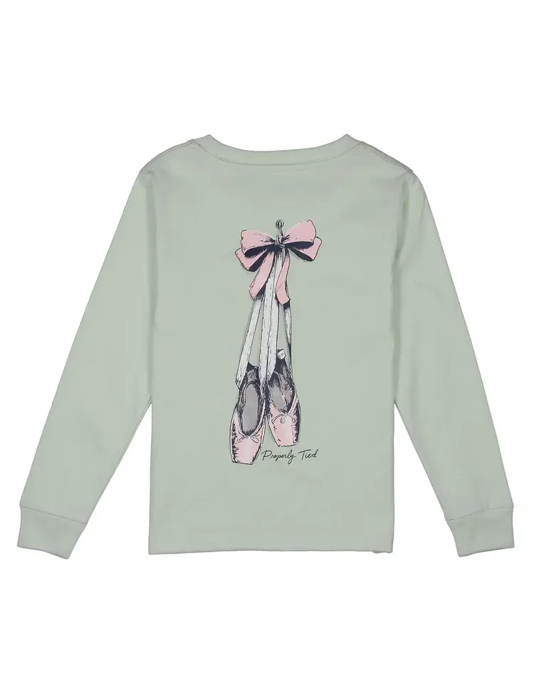 Properly Tied Ballet LS Tee - Pale Mint