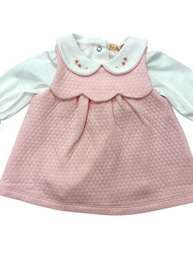 Baby Club Chic Rose Buds Jacquard Scalloped Dress