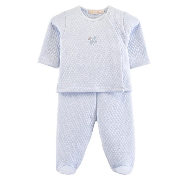 Baby Club Chic Lullaby Flight Jacquard Footed Pant Set