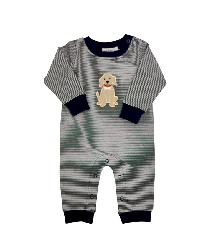 Ishtex Dog Appliqued Romper