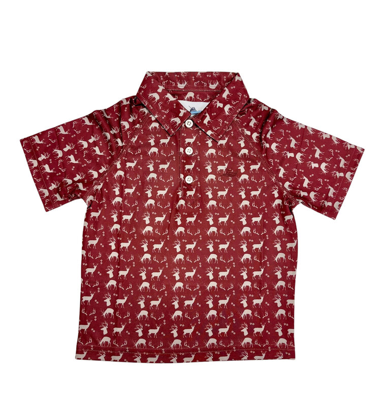 SouthBound Short Sleeve Polo, Deer