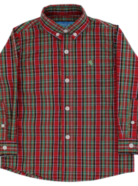 Bailey Boys Button Down Shirt, Tartan Plaid