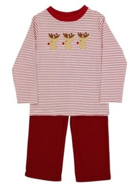 Bailey Boys Rudy Reindeer Pant Set