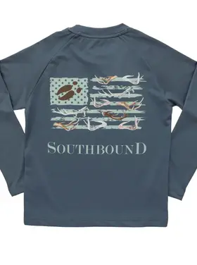 SouthBound Performance Tee, Flag Antlers