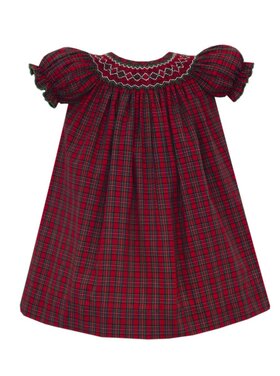 Petit Bebe Catherine Red Plaid Bishop
