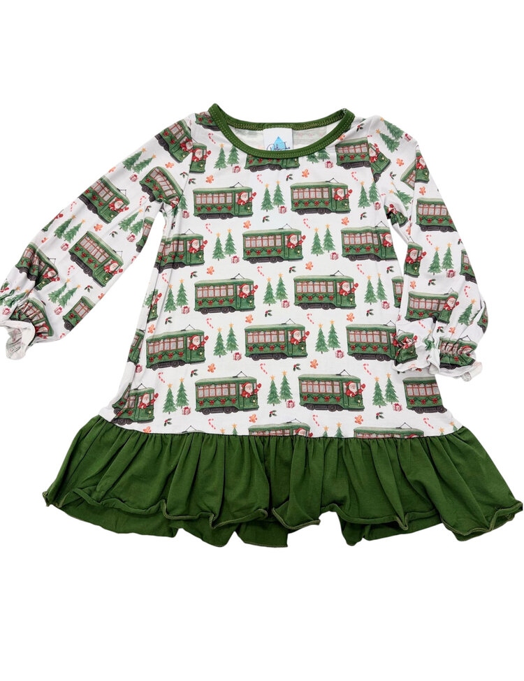 Delta Jax Street Car Christmas LS Dress
