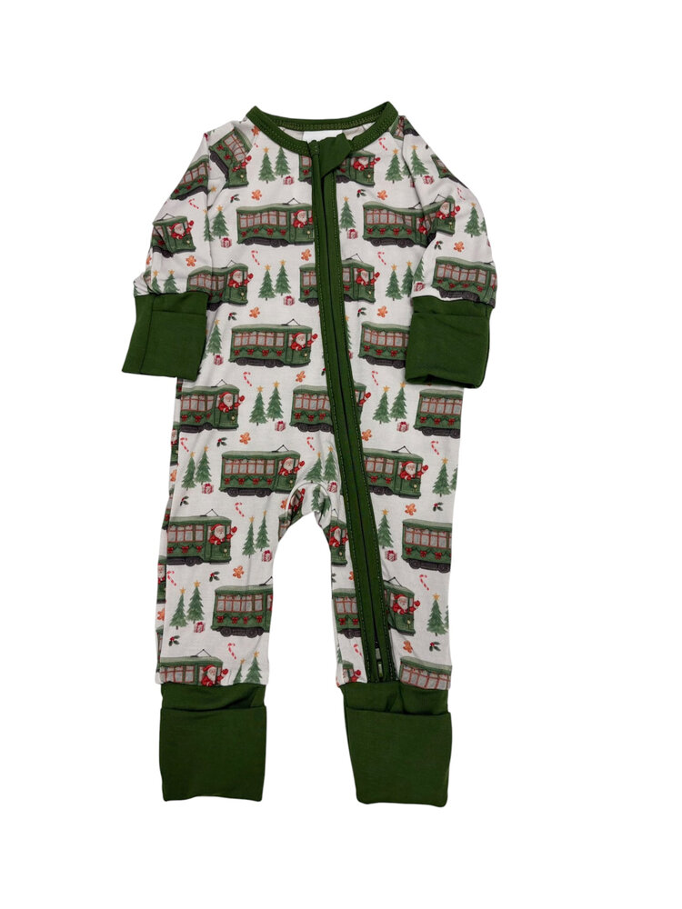 Delta Jax Coastal Christmas Zip Up Romper