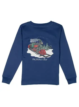 Properly Tied PT Express LS Tee - River Blue