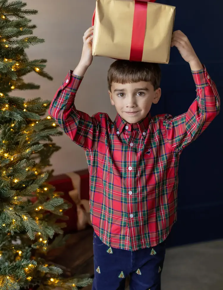 Properly Tied Yuletide Sportshirt
