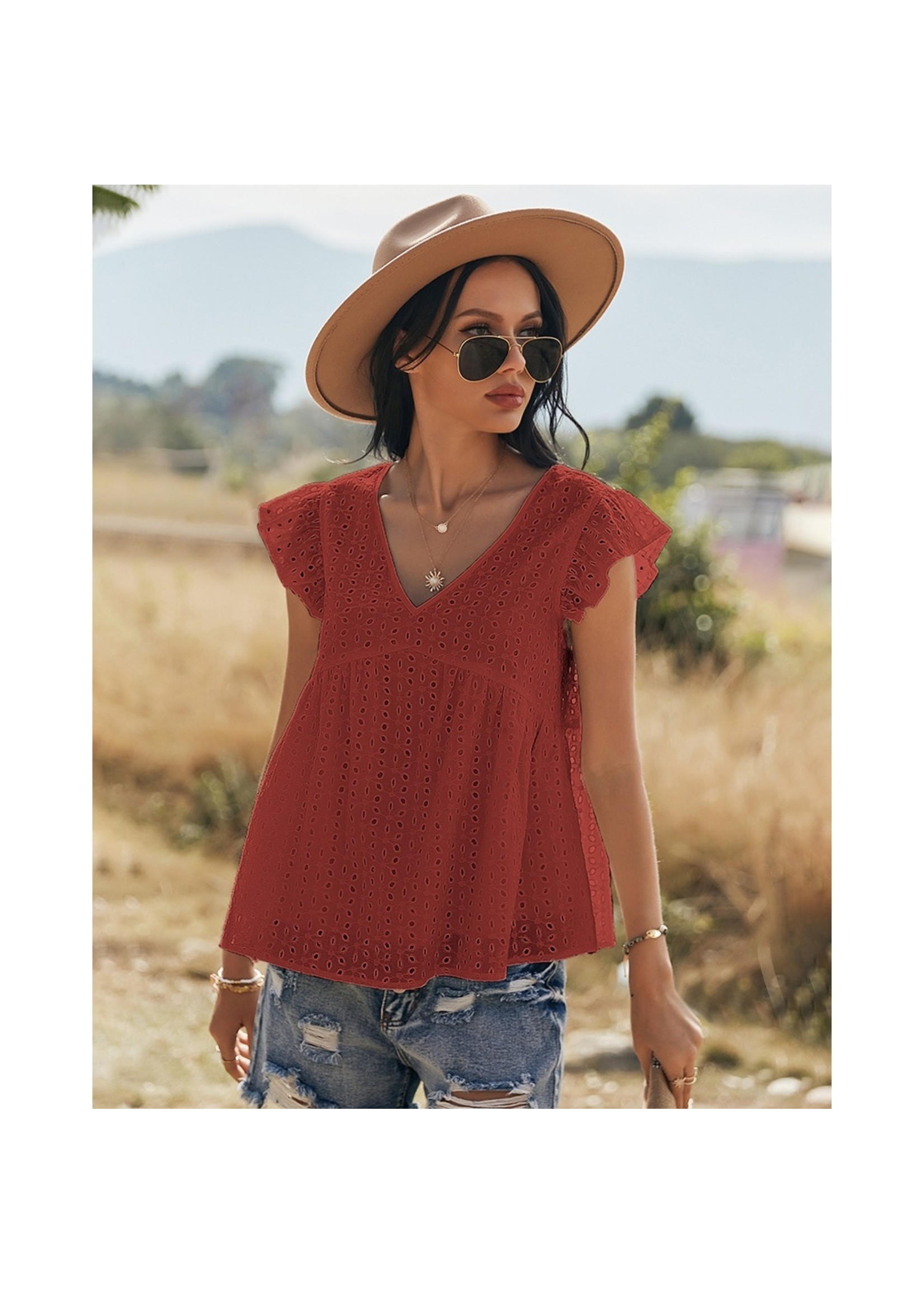 ePretty Babydoll Eyelet Top