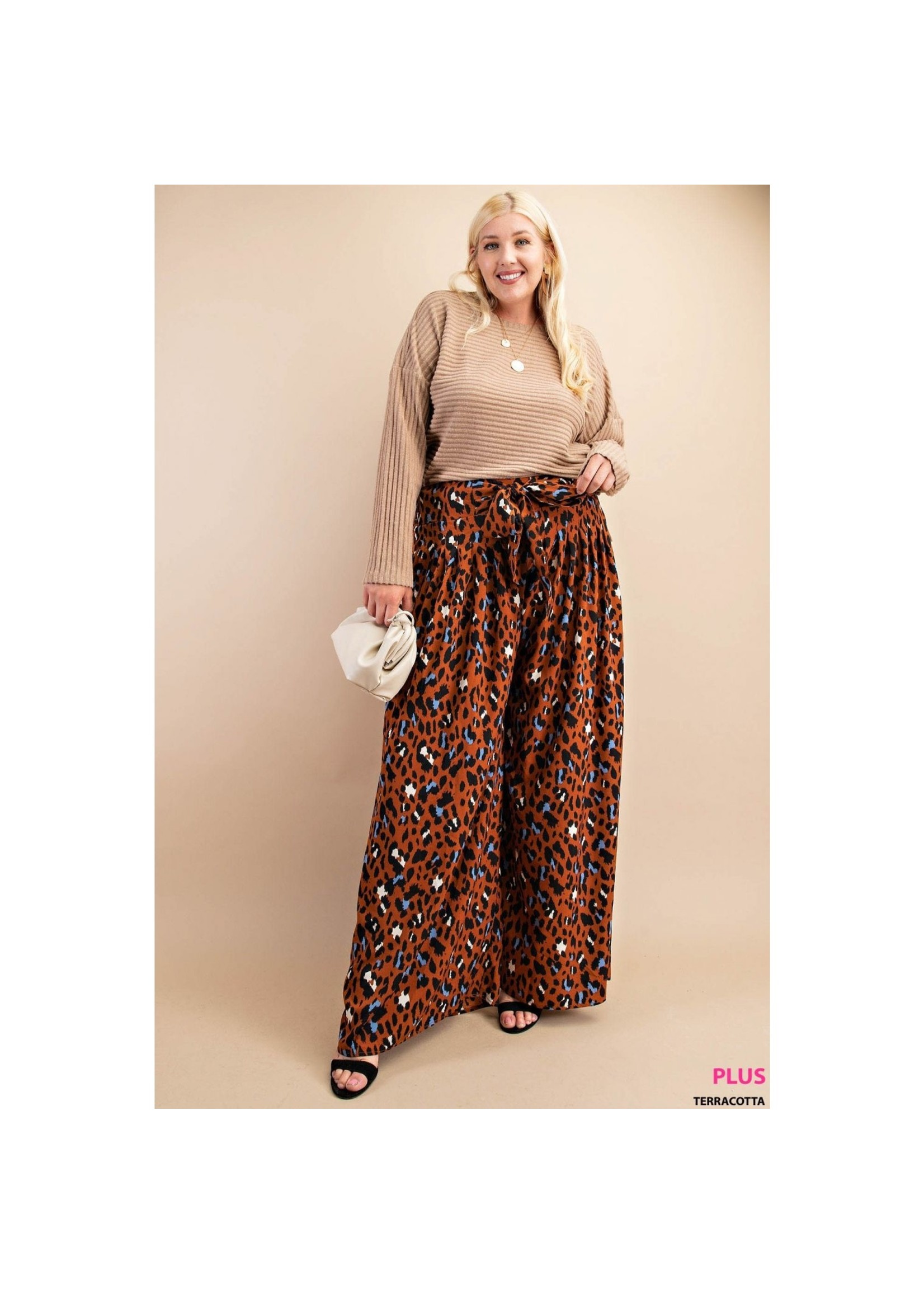 Olive and Leaf Wide Leg w/ High Rise