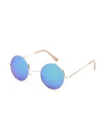 Cramilo Eyewear Retro Lennon Round Sunglasses