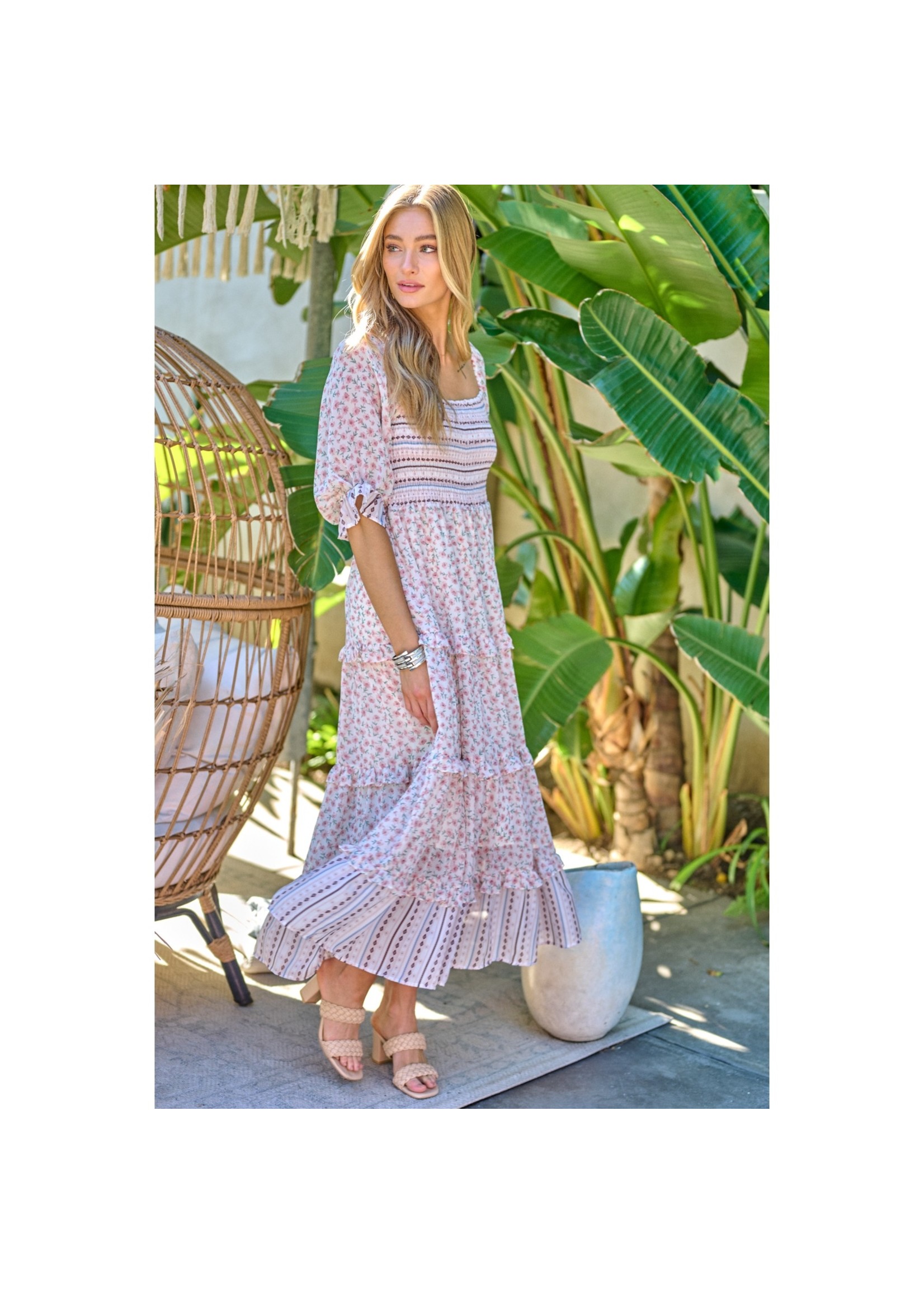 Davi & Dani PRINTED MAXI DRESS