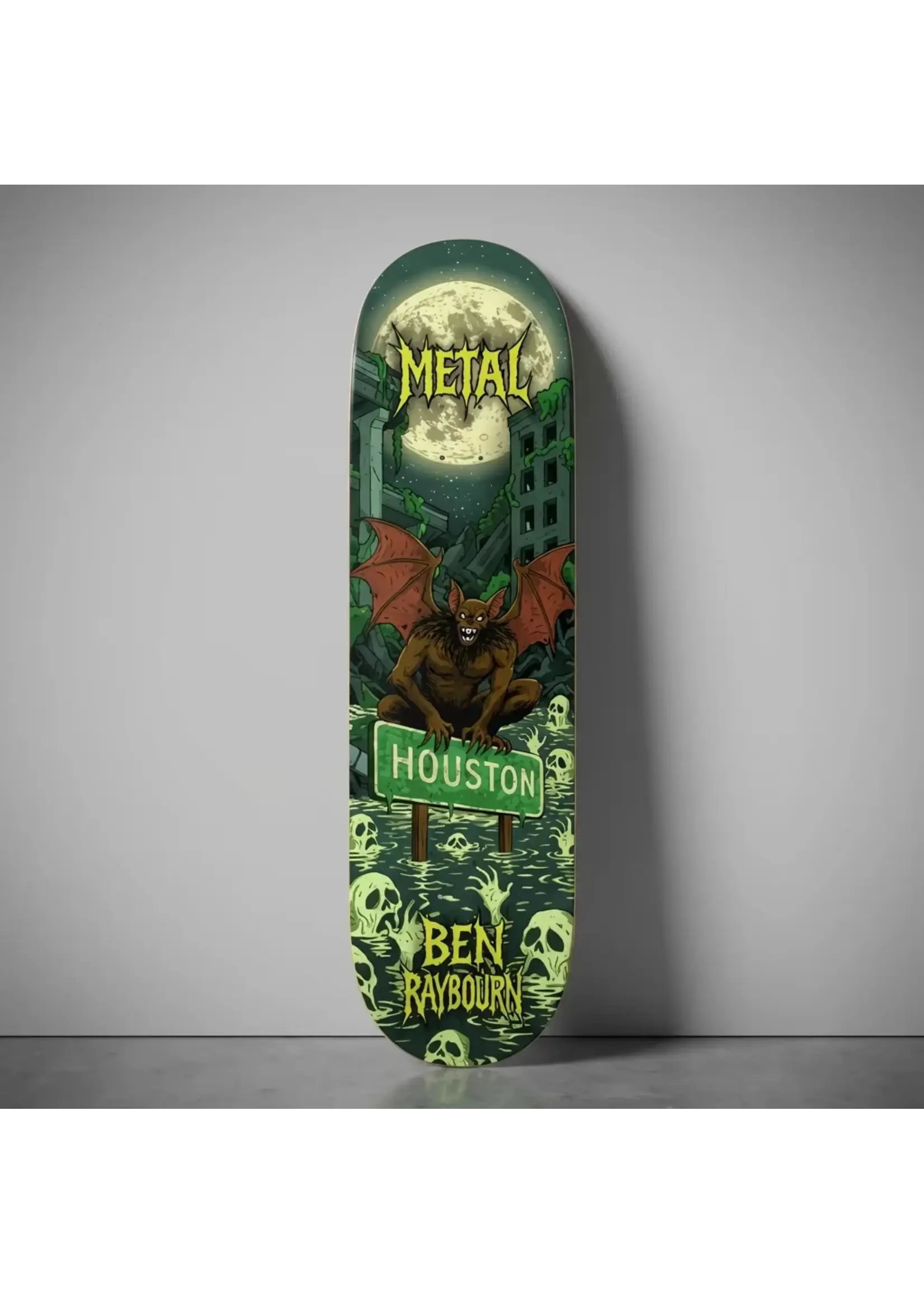 METAL SKATEBOARDS RAYBOURN HOUSTON BAT 8.6