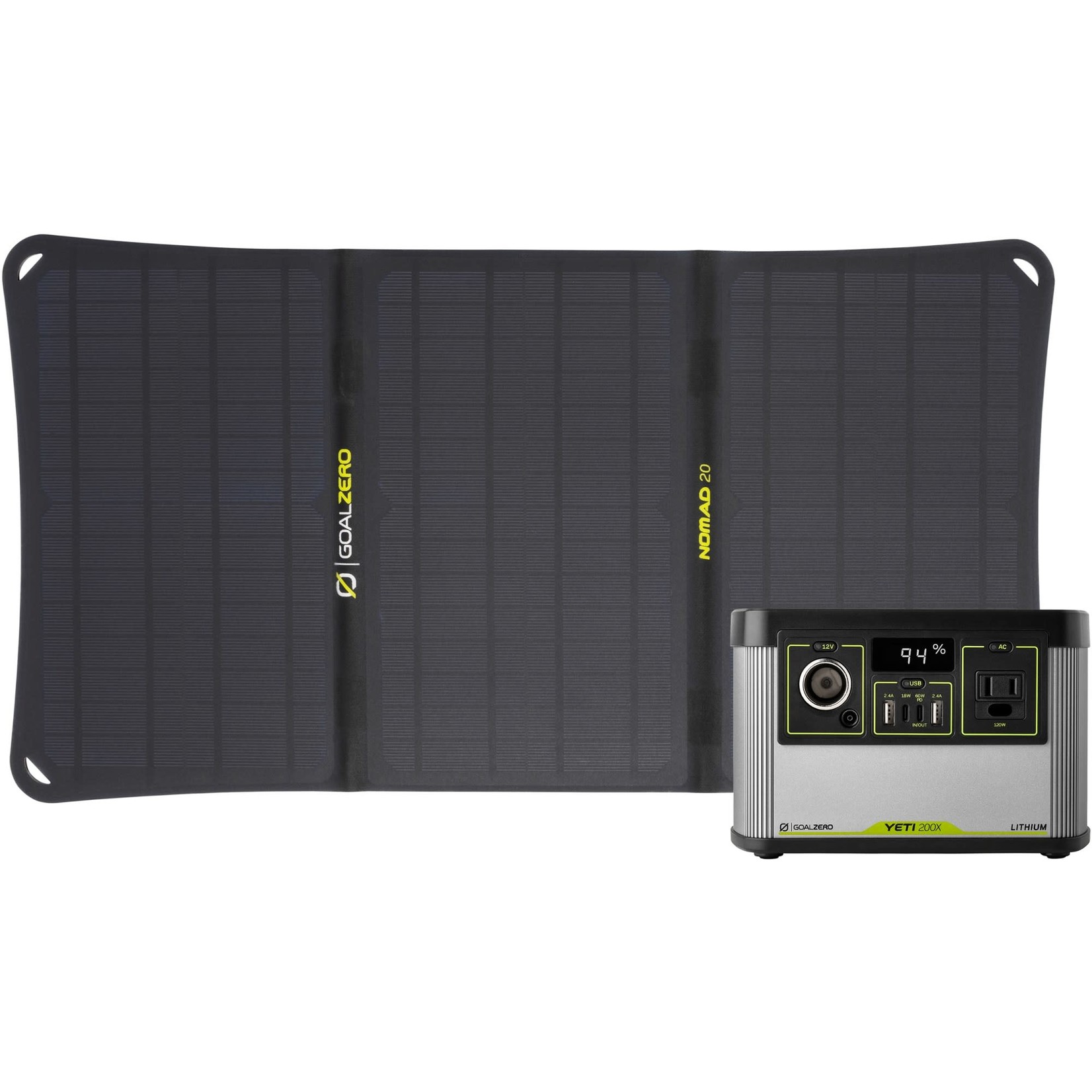 Goal Zero Goal Zero Yeti 200X 120V Solar Kit W/ Nomad 20